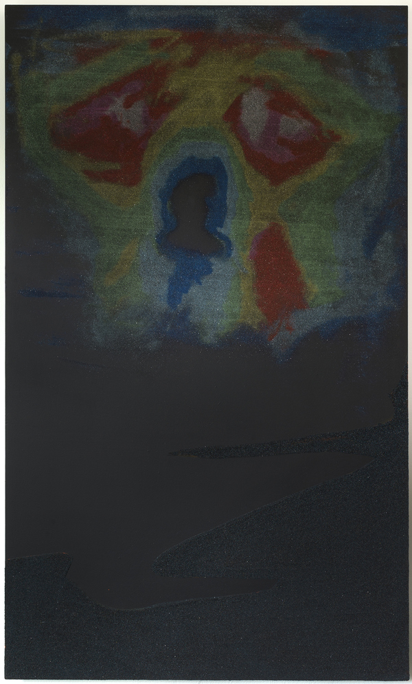 Untitled (thermal) Jon Marshalik 2017 synthetic polymers and sand on panel