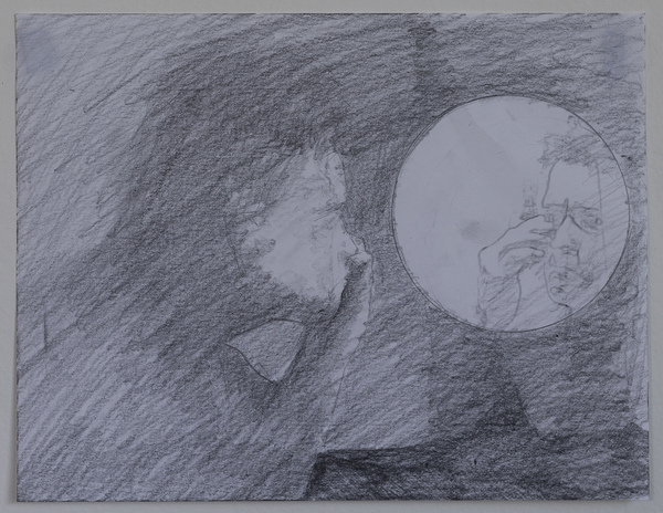 Mirror/Terminator Jon Marshalik Drawing Store graphite on paper