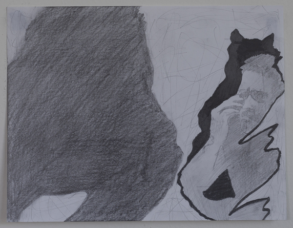 Mirror/Terminator Jon Marshalik Drawing Store graphite and charcoal on paper