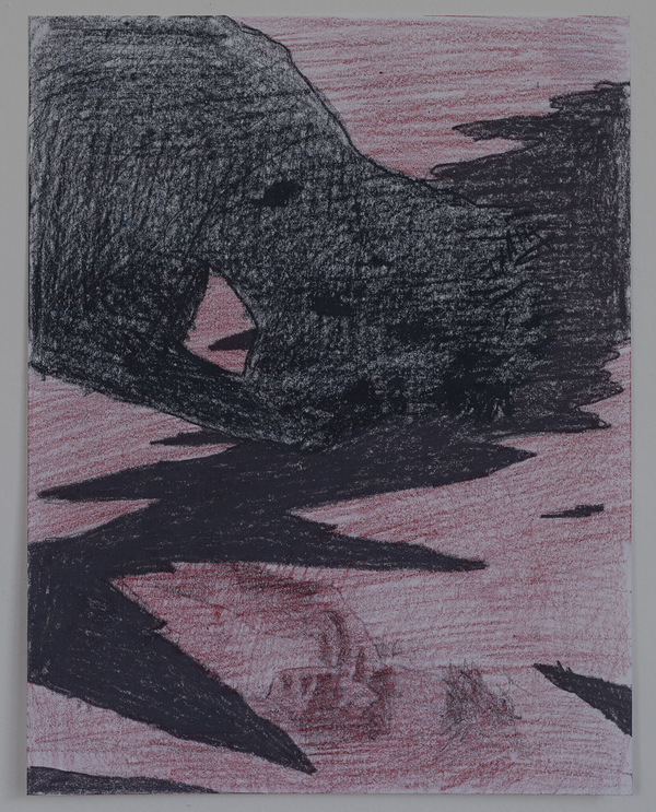 Mirror/Terminator Jon Marshalik Drawing Store colored pencil on paper