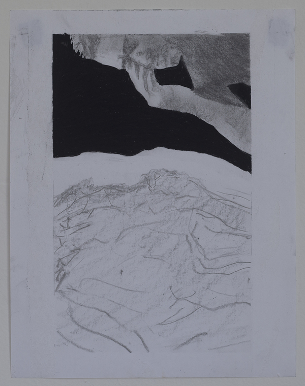 Mirror/Terminator Jon Marshalik Drawing Store charcoal and graphite on paper