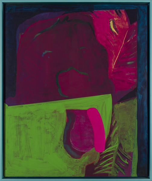 Di(ck)vision Jon Marshalik 2015 Synthetic polymers and paper on panel