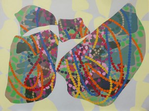 In Four Panes Jordan Acker Anderson Sabbatical Work Acrylic on panel