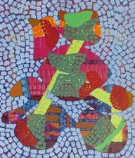 And I Saw Them, There Was a March Jordan Acker Anderson Sabbatical Work Acrylic on canvas