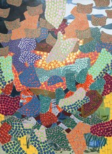 Quilted Time Jordan Acker Anderson Sabbatical Work Acrylic on canvas