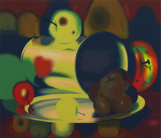 Gnaw, 2013. Oil on panel, 12 x 14 inches Whiff, 2013-2015