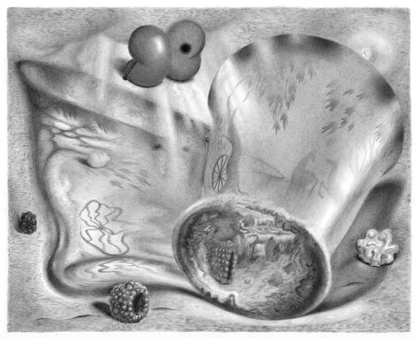 Glass, 2015. Graphite on clay-coat paper, 8.625 x 10.75 inches Drawings, 2015