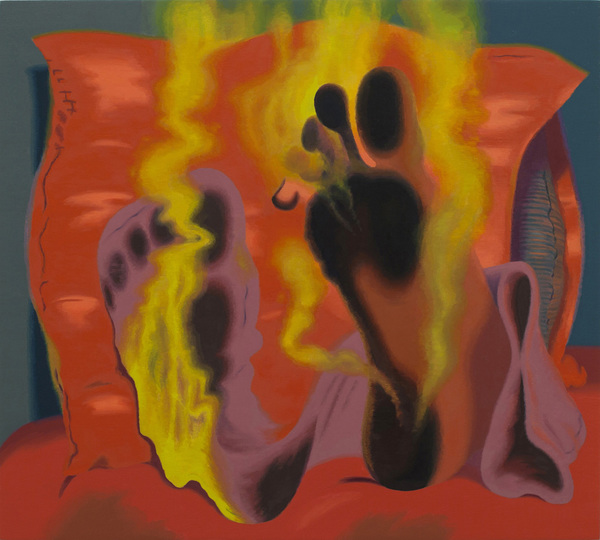 Vent, 2014. Oil on panel, 18 x 20 inches Whiff, 2013-2015