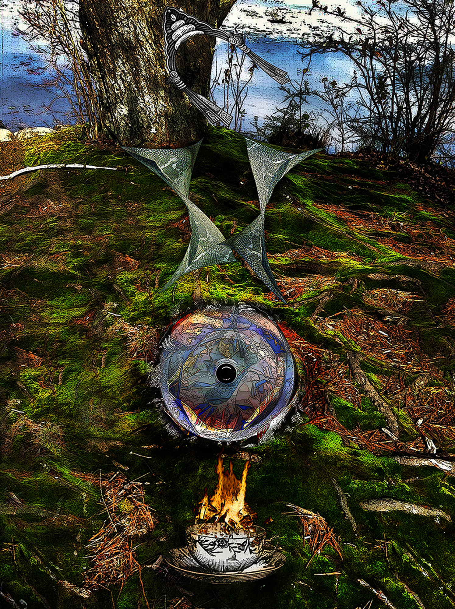Cave of Metals, One Judith Ostrowitz Works on Plexiglas 2010 - 2017 Digitized imagery on Plexiglas