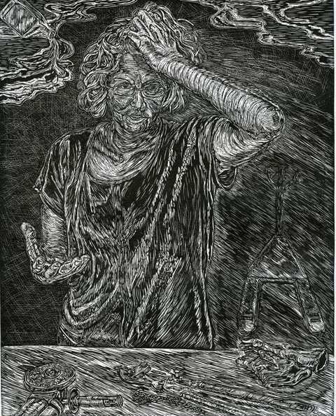 Sibylla Aggripina Self Portrait Series Plastic engraving