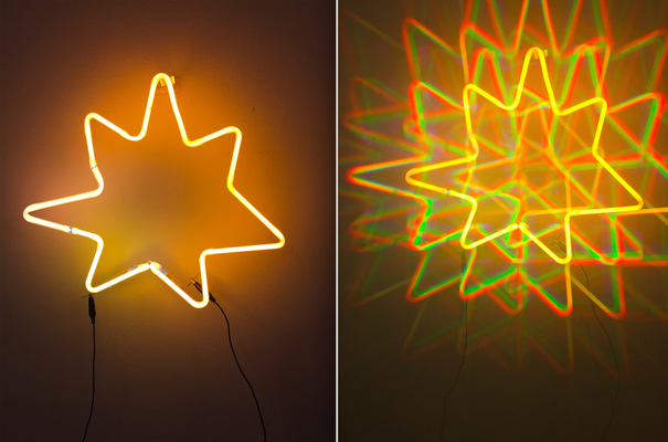 Gold Zizzle Zazzle Diffraction, 2016 NEON