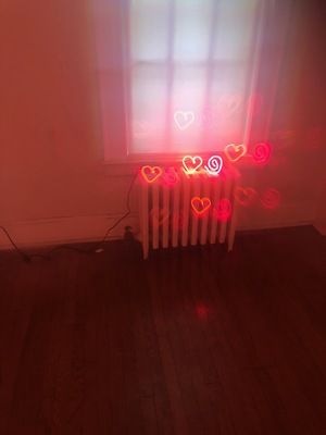 Heart & Hot Red Spiral, 2018 NEON