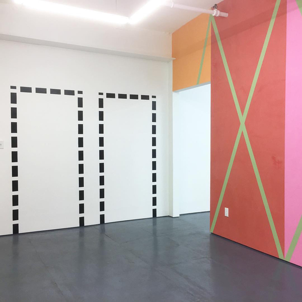 Karen Schifano Tape Installations and Other Assorted Works acrylic paint