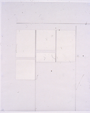  Agnes Martin Obituary Project (2005-) graphite and plastic paper on vellum