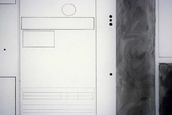  Agnes Martin Obituary Project (2005-) graphite and charcoal on mylar