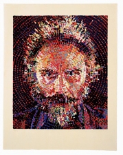 K5 EDITIONS LLC Chuck Close Wood Cut printed on hand made Japanese paper.
