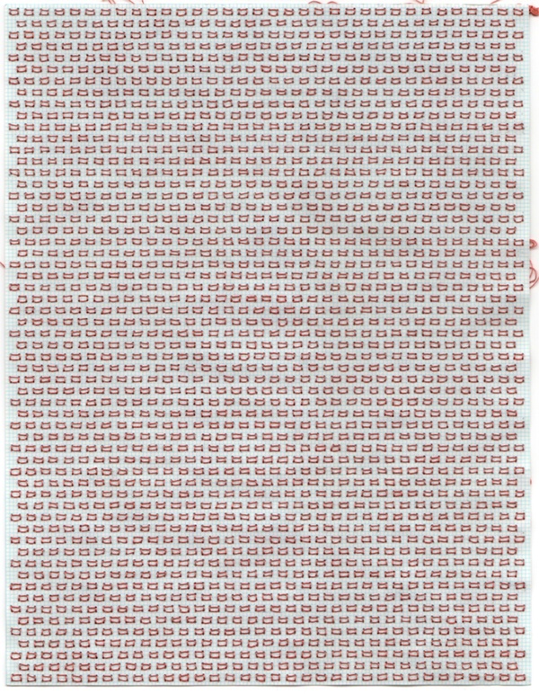 Brick Wall Stitch Works stitched graph paper