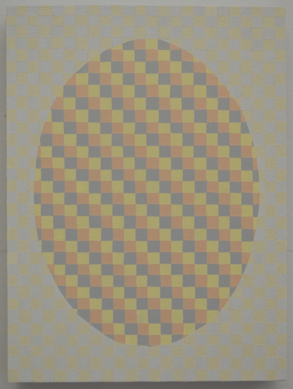 Agnes (Martin) "Paintings by Women" oil on panel