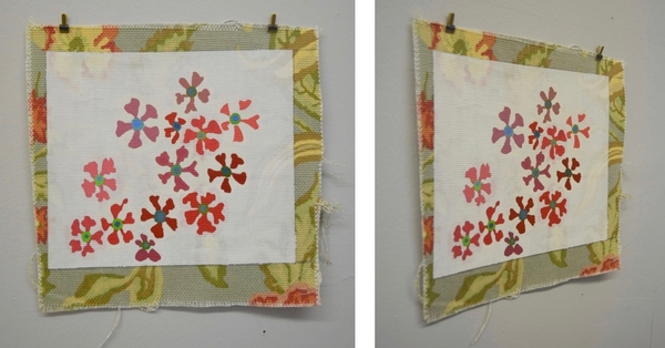 Floral Intervention #6 The Studio Sale oil on fabric
