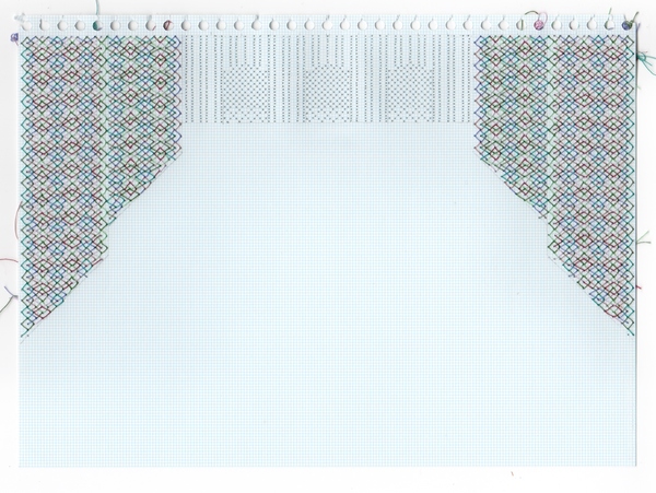 Curtains #5 Curtains Series stitched graph paper