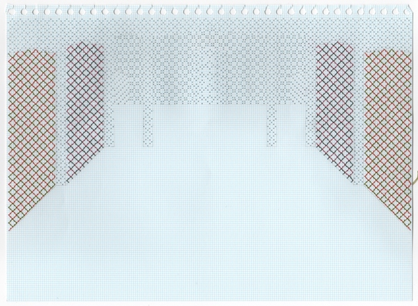 Curtains #8 Curtains Series stitched graph paper