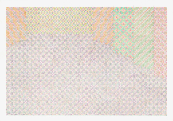 Small Stage no. 3 Small Stages colored pencil on graph paper