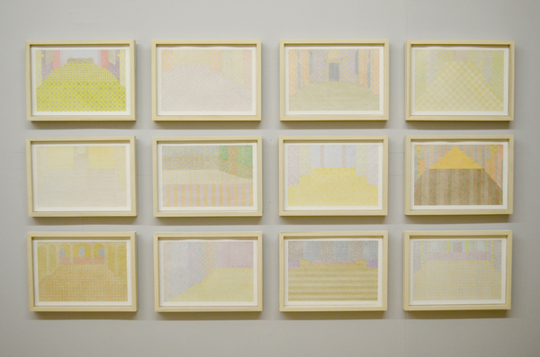 Small Stages (Installation) Small Stages colored pencil on graph paper