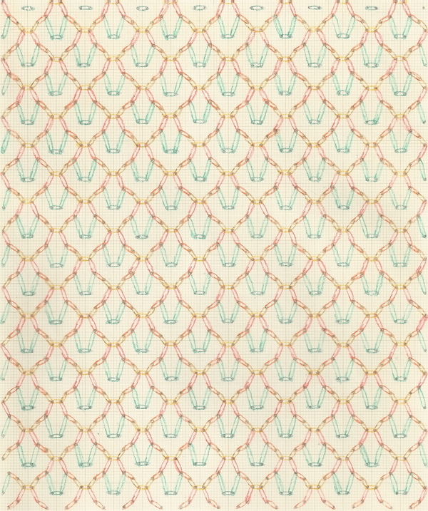 Lanterns The Studio Sale colored pencil on graph paper