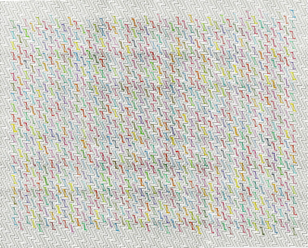 Nice Day The Studio Sale colored pencil on security envelope