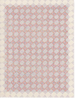 Tile Floor Study The Studio Sale colored pencil on graph paper