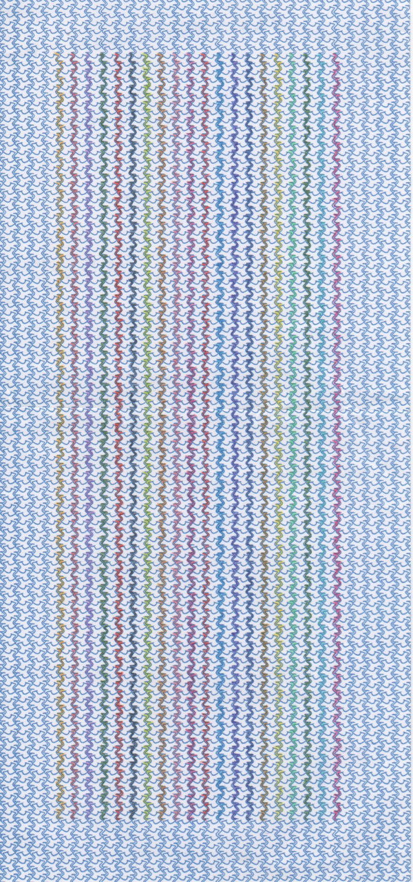 Untitled Envelope (coils) The Studio Sale colored pencil on security envelope