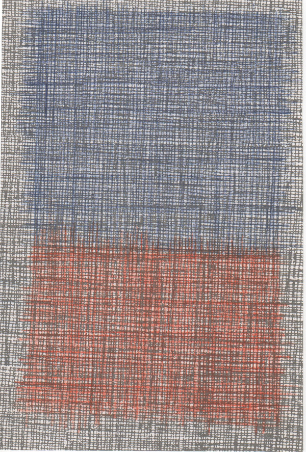 Envelope (after Rothko) The Studio Sale colored pencil on security envelope