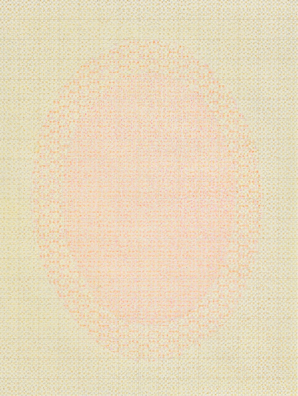 Standing Still #4 The Studio Sale colored pencil on graph paper