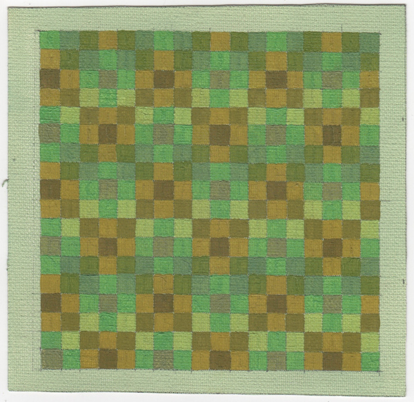 Untitled grid painting The Studio Sale oil on canvas
