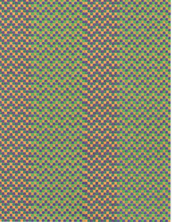Untitled (zig zag green) The Studio Sale ink on graph paper