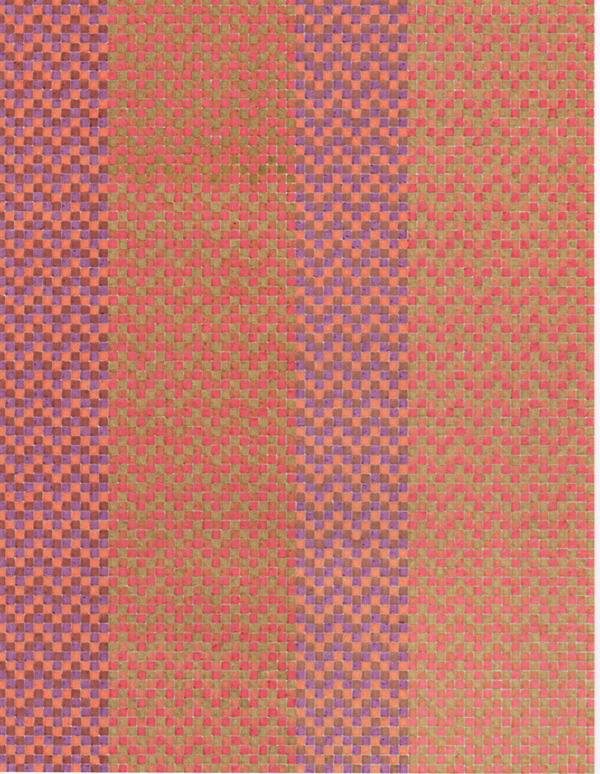 Untitled (Red zig zag) The Studio Sale ink on graph paper