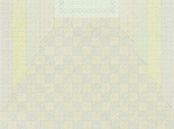 Stage #2 The Stage Series colored pencil on graph paper