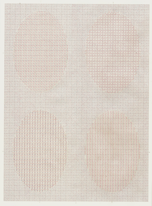 A Brood Drawings colored pencil on graph paper