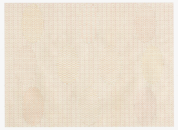 The Congregation Drawings colored pencil on graph paper