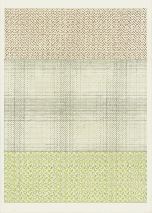 Terrain #2 Drawings colored pencil on graph paper