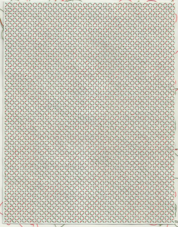 Document #2 (detail) Stitch Works stitched graph paper