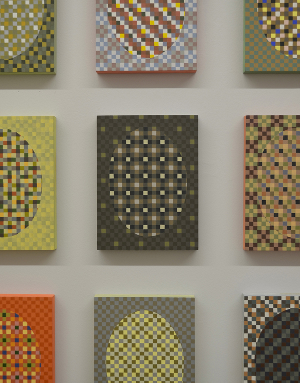 Paintings by Men (detail) "Paintings by Men" oil on panel
