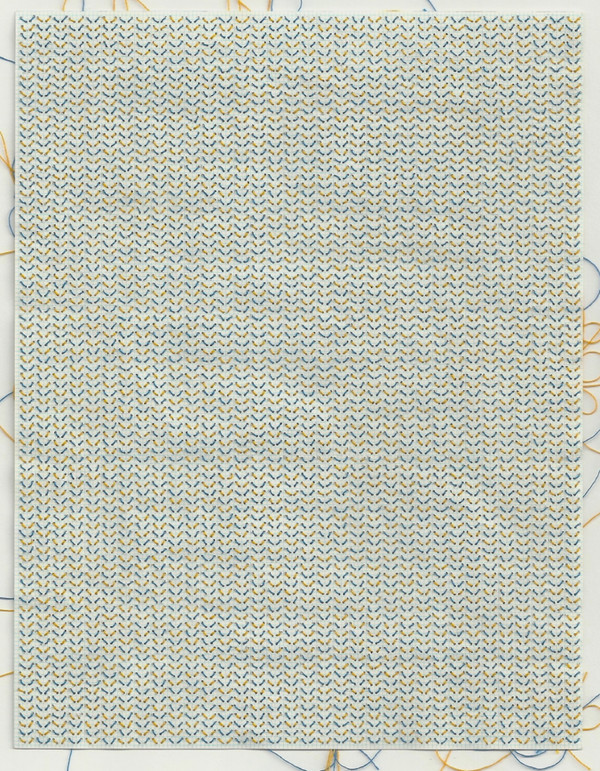 Document #4 (detail) Stitch Works stitched graph paper