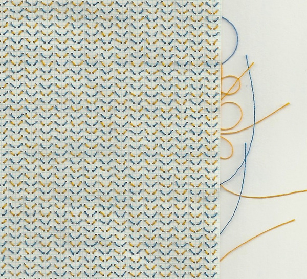 Document #4 (detail) Stitch Works stitched graph paper