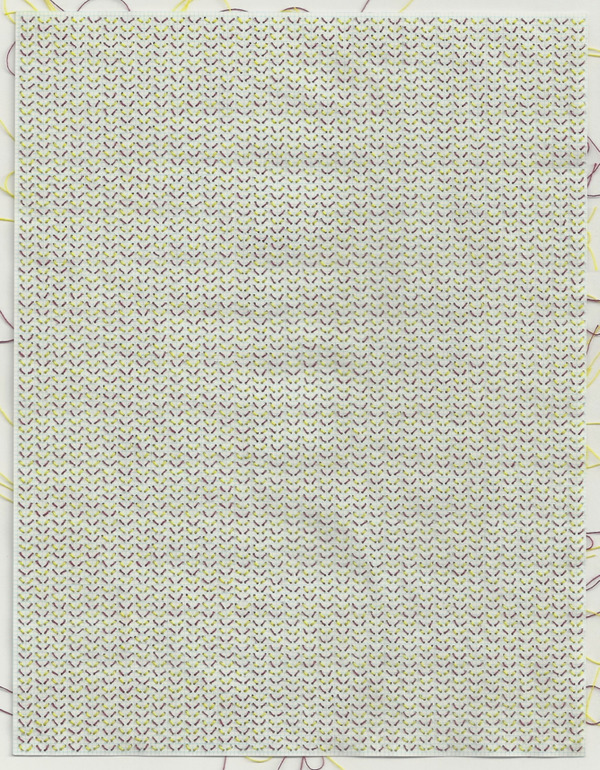 Document #6 (detail) Stitch Works stitched graph paper