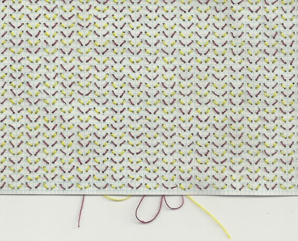 Document #6 (detail) Stitch Works stitched graph paper