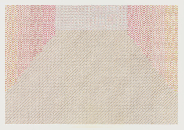 Large Stage #1 The Stage Series colored pencil on graph paper
