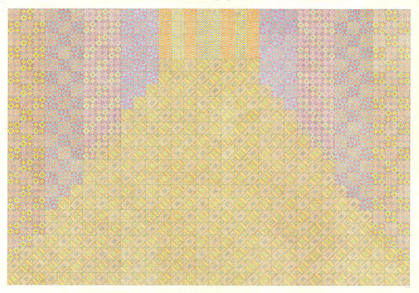 Grand Stage #1 The Stage Series colored pencil on graph paper