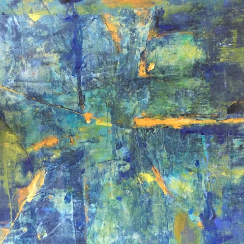 Kathy Burdon abstract series Oil, Paper and Cold wax