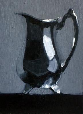 #8 Tea Set oil on shellacked wood